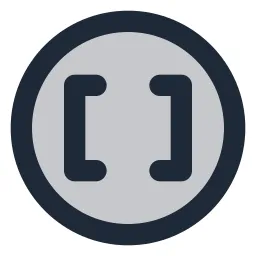 Braces Circle Duotone Icon