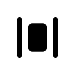 Distribute Spacing Horizontal Fill Icon