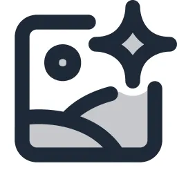 Ai Image Duotone Icon