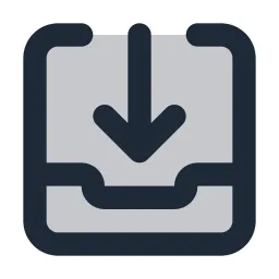 Inbox 2 Import Duotone Icon