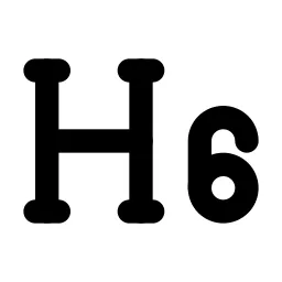 H 6 Line Icon