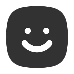 Emoji Happy Square Fill Icon