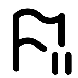 Flag Pause Line Icon