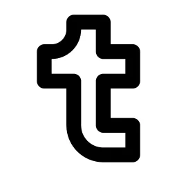 Brand Tumblr Line Icon
