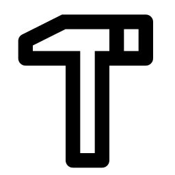 Hammer Line Icon