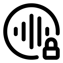 Voice Lock Circle Icon