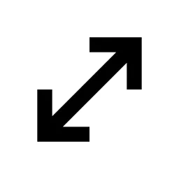 Expand Diagonal S Line Icon