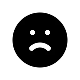 Face Sad Fill Icon