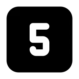 Square Number 5 Icon