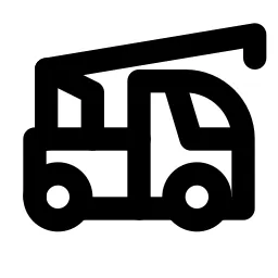 Car Crane Line Icon