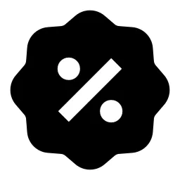 Discount Percent Fill Icon