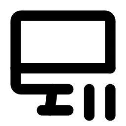 Device Imac Pause Line Icon