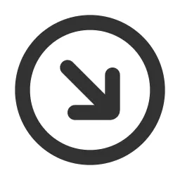 Arrow Down Right Circle Icon