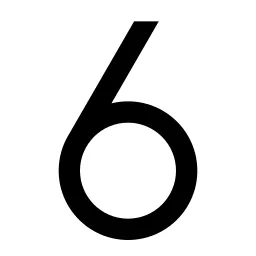 Number 6 Icon