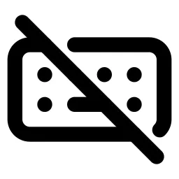 Keyboard Off Line Icon