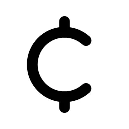 Currency Cent Line Icon