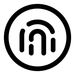 Fingerprint Circle Icon