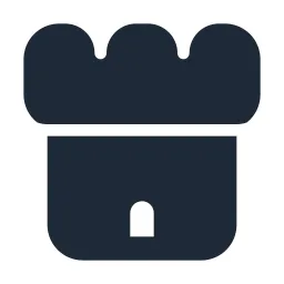 Castle Tower Solid Icon