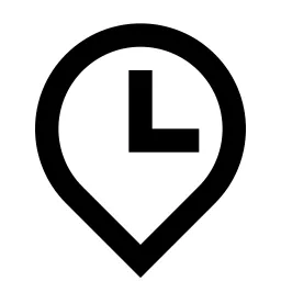 Map Pin Time Line Icon