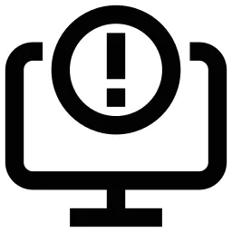Exclamation Monitor Icon
