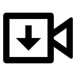 Video Download Line Icon