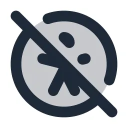 Accessibility 2 Off Duotone Icon