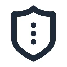 Shield Dots 2 Line Icon