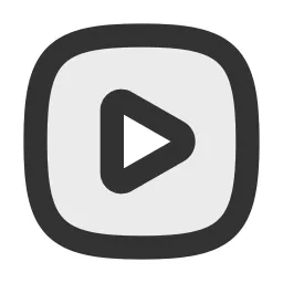 Play Square Duotone Icon