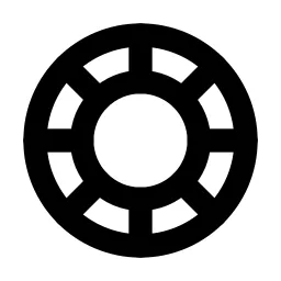 Poker Chip Line Icon