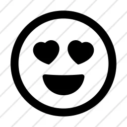 Emoji Smiling Face Heart Eyes Icon