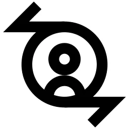 Account Circle Arrows Left Right Icon