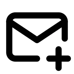 Mail Plus Line Icon