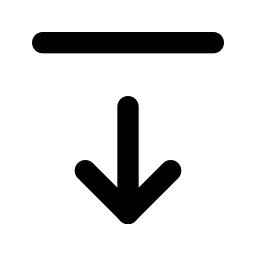 Arrow Bar Down Line Icon
