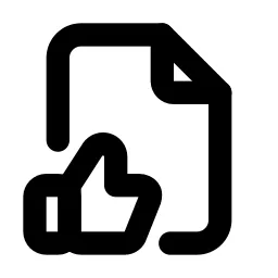 File Like Line Icon