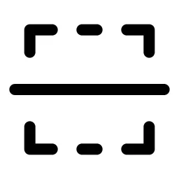 Split Square Dashed Icon