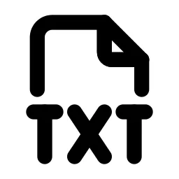 File Type Txt Line Icon