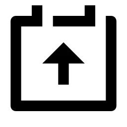 Gallery Upload Line Icon