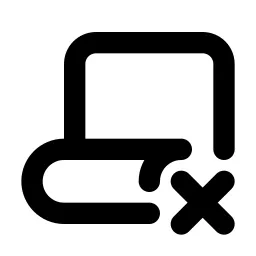 Script X Line Icon
