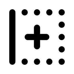 Border Left Plus Line Icon