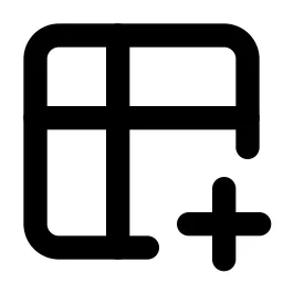 Table Plus Line Icon