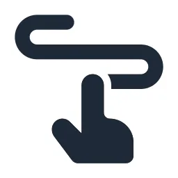 Hand Pointer Draw Solid Icon