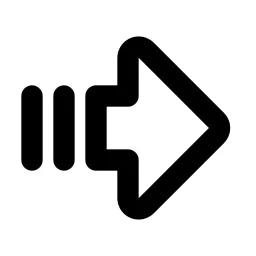 Arrow Big Right Lines Line Icon