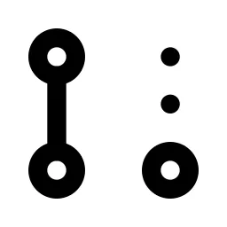Git Pull Request Draft Line Icon