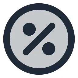Percent Circle Duotone Icon