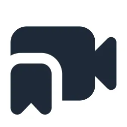 Video Bookmark Solid Icon