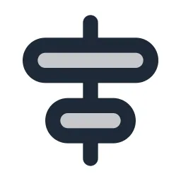 Align Horizontal Center Duotone Icon