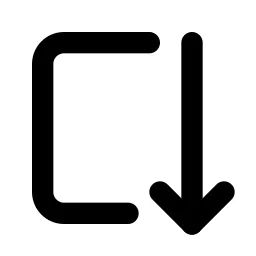 Arrow Autofit Down Line Icon
