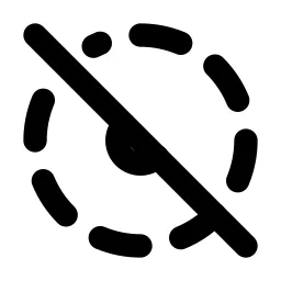 Tilt Shift Off Line Icon