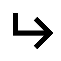 Corner Down Right Line Icon