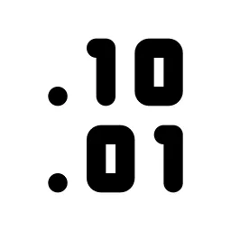 Binary Line Icon